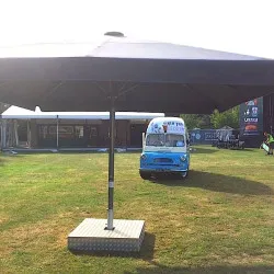 Big Patio Umbrellas by Aztec Big patio umbrella for Friends tv show visitor attraction