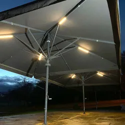 Our high quality Aztec Umbrellas are ideal for golf clubs and sporting venues Well designed and manufactured parasols at a golf club