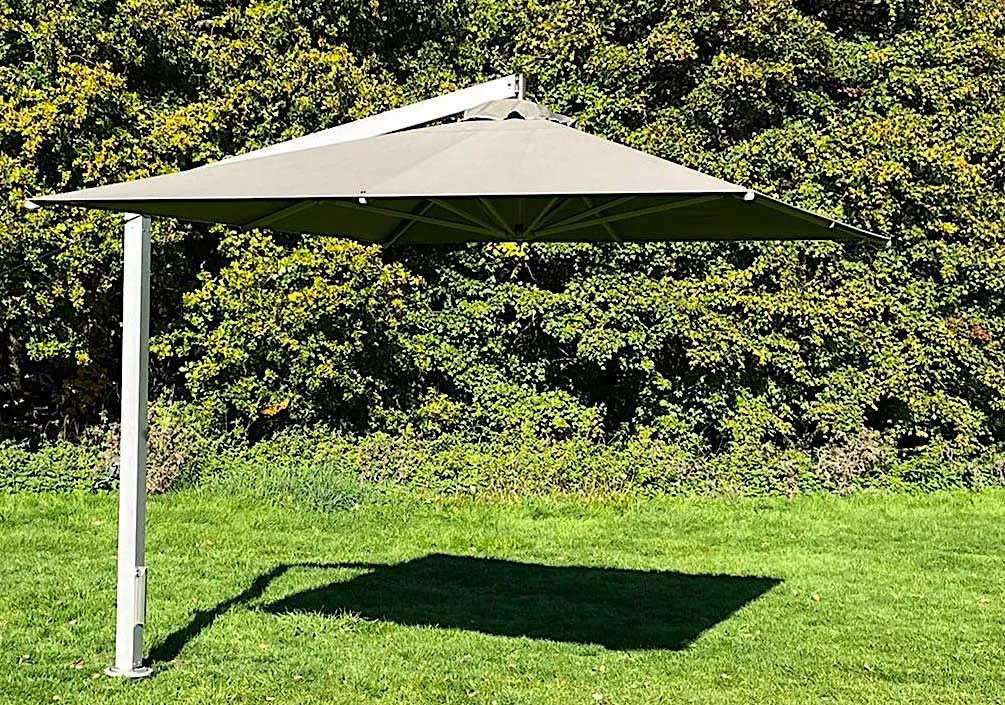 Strong sturdy cantilever parasols commercial grade by Aztec Umbrellas