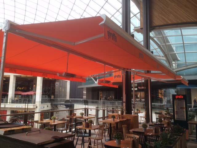 Orange Giraffe Goalpost Awning by Aztec
